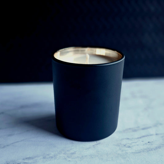 Black Astra Glass Candle