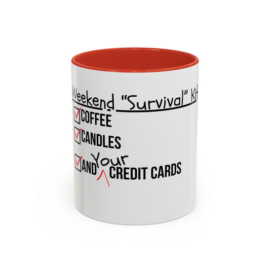 Weekend Survival Coffee Mug - Perfect for Coffee Lovers & Self-Care Days