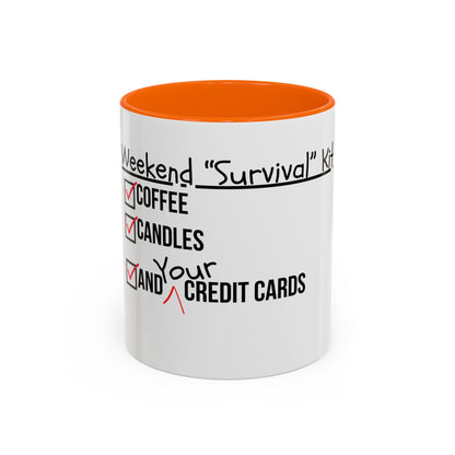 Weekend Survival Coffee Mug - Perfect for Coffee Lovers & Self-Care Days