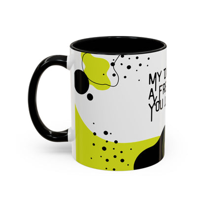 Bold Black and Green Accent Coffee Mug - Perfect Gift for Coffee Lovers