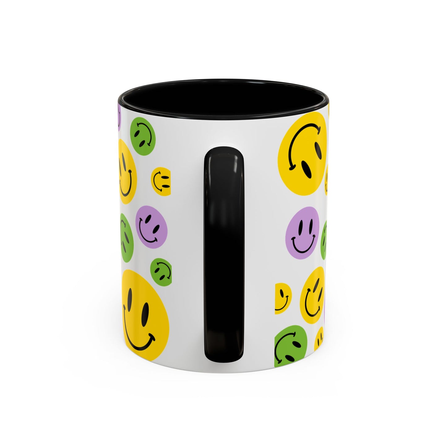 Funny Smiley Face Coffee Mug - "I May Be At Work, But I Am Not Happy" - 11/15oz