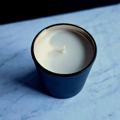Black Astra Glass Candle